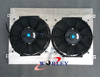 Aluminum Radiator Shroud & Fans for Toyota Land Cruiser HDJ80 HZJ80 (1990-1997)