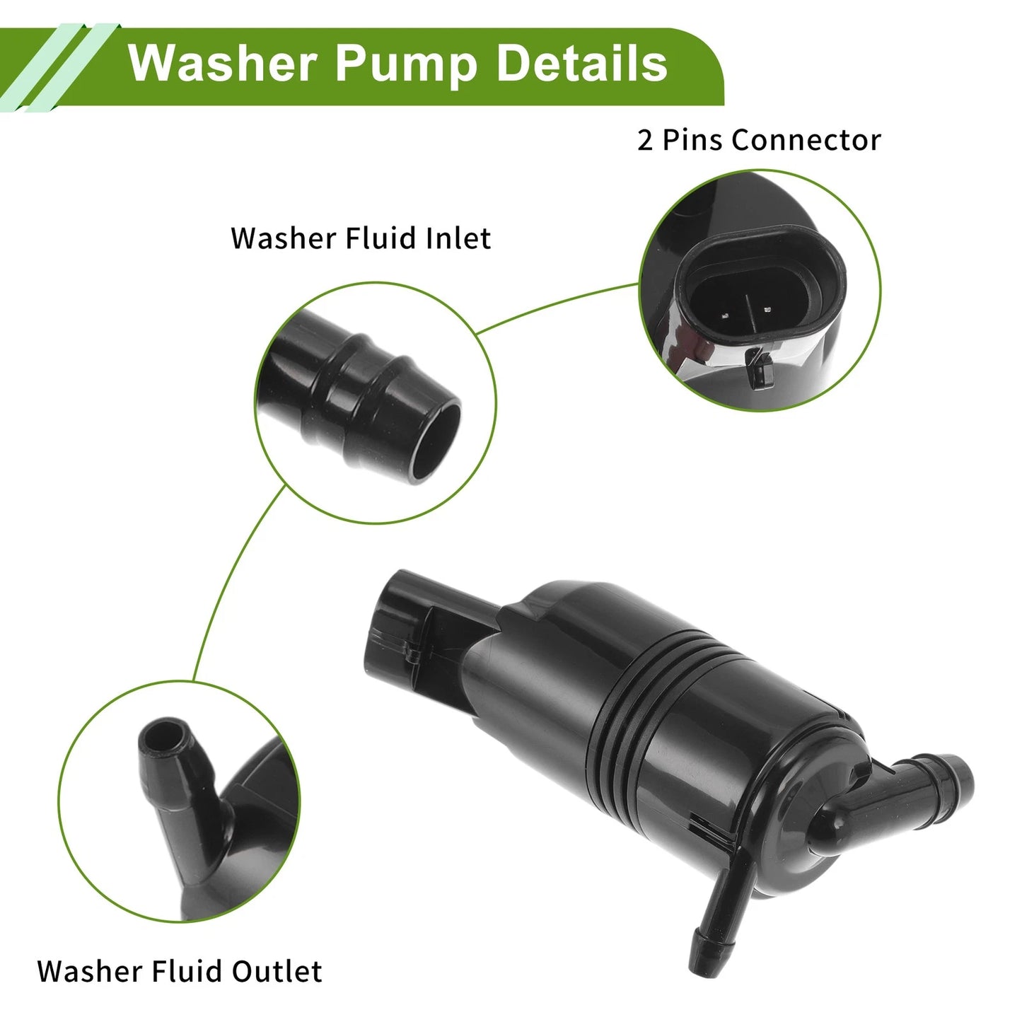 Windshield Washer Pump Washer Fluid Pump for Buick Century (1994 - 1996)