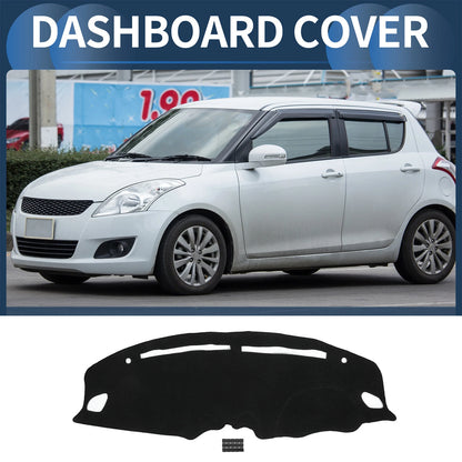 Dashboard Cover Mat for Suzuki Swift ZC 2017-2024 Black 1 Set