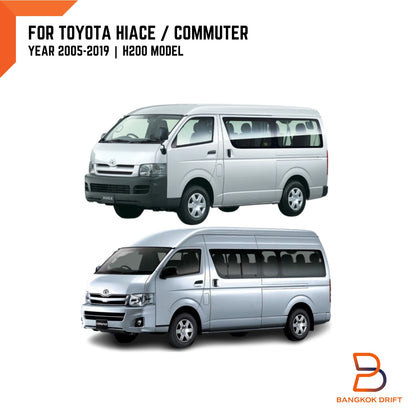 6 x White Fender Flares Wheel Arches for Toyota Hiace Commuter (2005-2019)