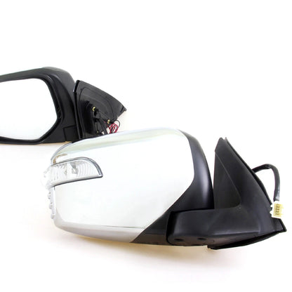 Chrome Electric Fold Wing Mirror for Mitsubishi Triton L200 2005-2014