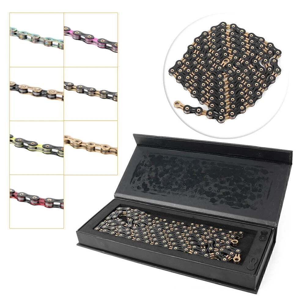 11 Speed Chain Diamond Full Hollow 116L for SRAM MTB Road Bike