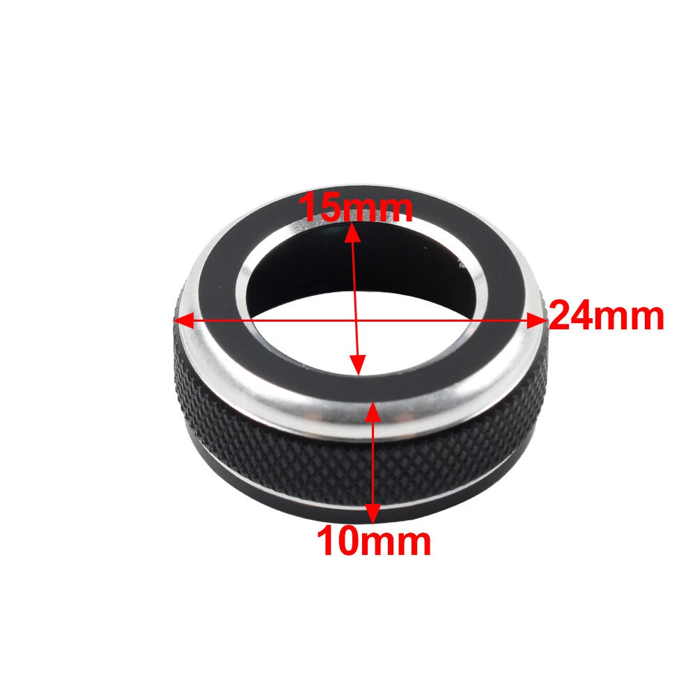 Black Console Volume Button Switch Ring for Lexus NX250 NX350h NX450h (2022-2024)