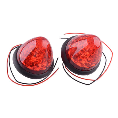 Red Round LED Side Marker Beehive Cone Lights for Peterbilt Truck