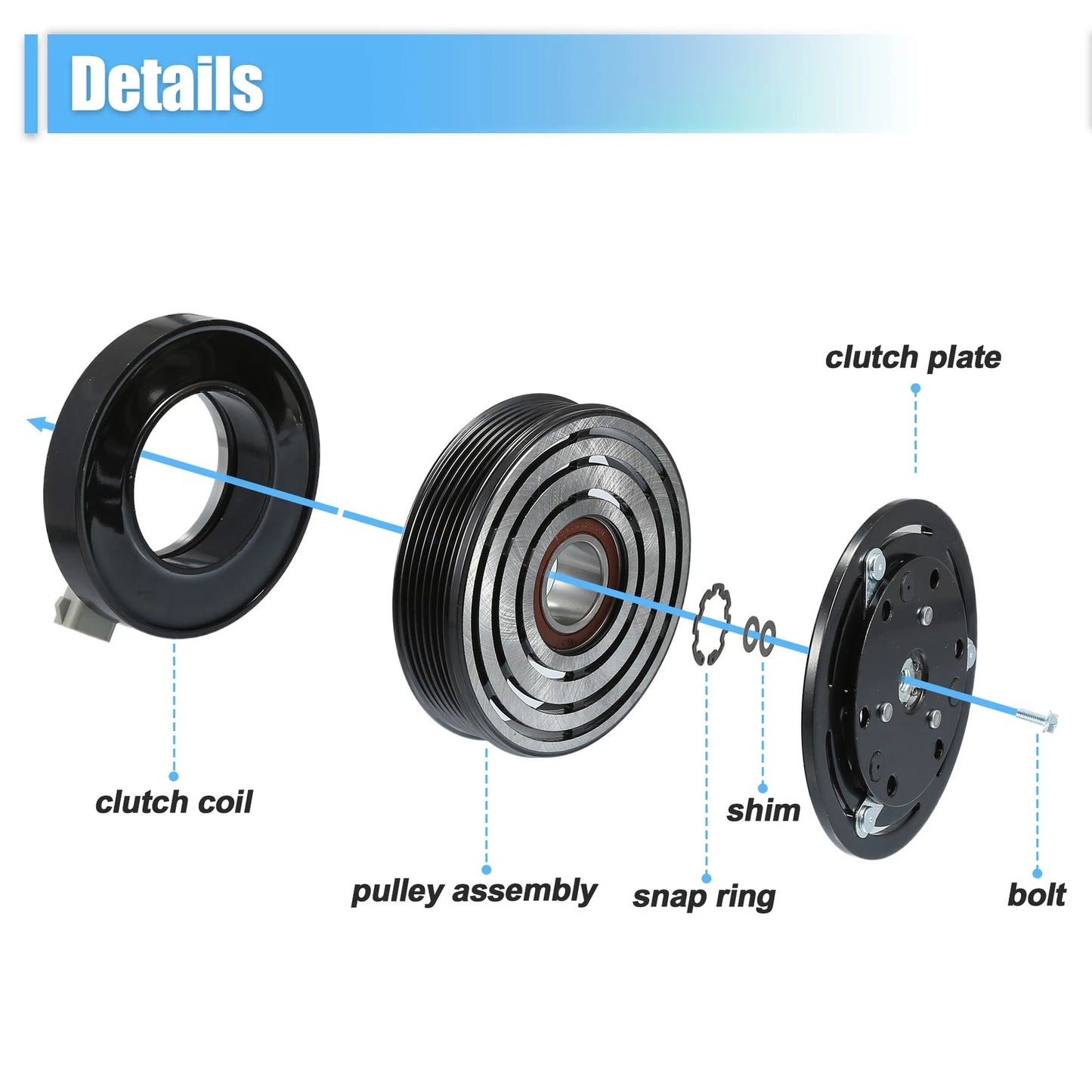 AC Compressor Clutch Set for Ford F-150 (1997-2006)