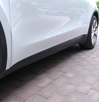 Carbon Fiber Door Body Side Molding Cover Trim for Tesla Model Y (2020-2023)
