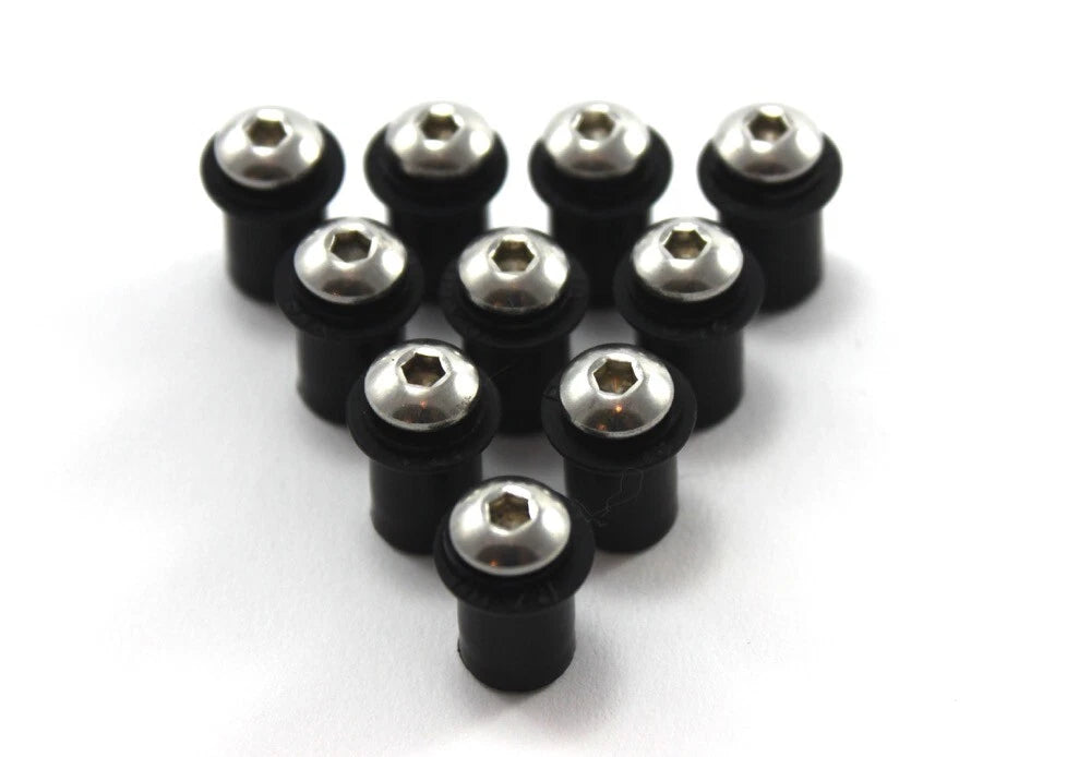 Screen Fairing Bolts Well Nuts x10 for Honda CBR 600 CBR1000RR Fireblade
