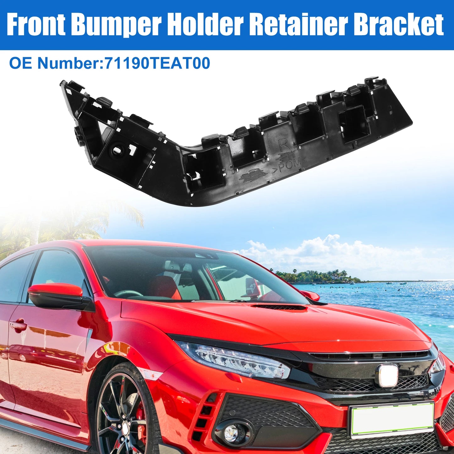 Right Side Front Bumper Support Bracket for Honda Civic (2016-2020)