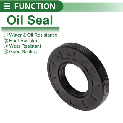 Oil Seal 32x65x10mm NBR Rubber High Pressure Black 5 Pcs for Make Model