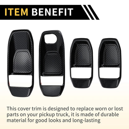 Door Handle Bowl Cover Set for Jeep Wrangler JL JLU (2018-2023)