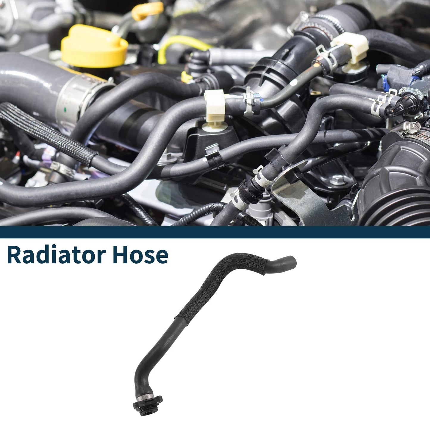 Radiator Hose for BMW 640i Base 3.0L Rubber Coolant Pipe (2016-2018)