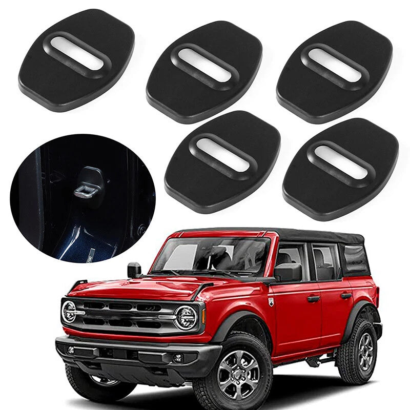 Black Door Lock Cover Trim for Ford Bronco, F-150 (2021-2022)