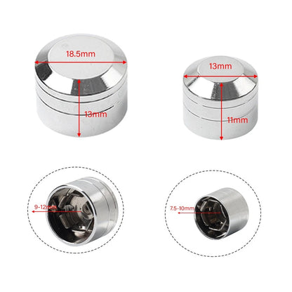 60 x Chrome Engine Bolt Caps Covers for Harley Evolution Engines (1984-1999)