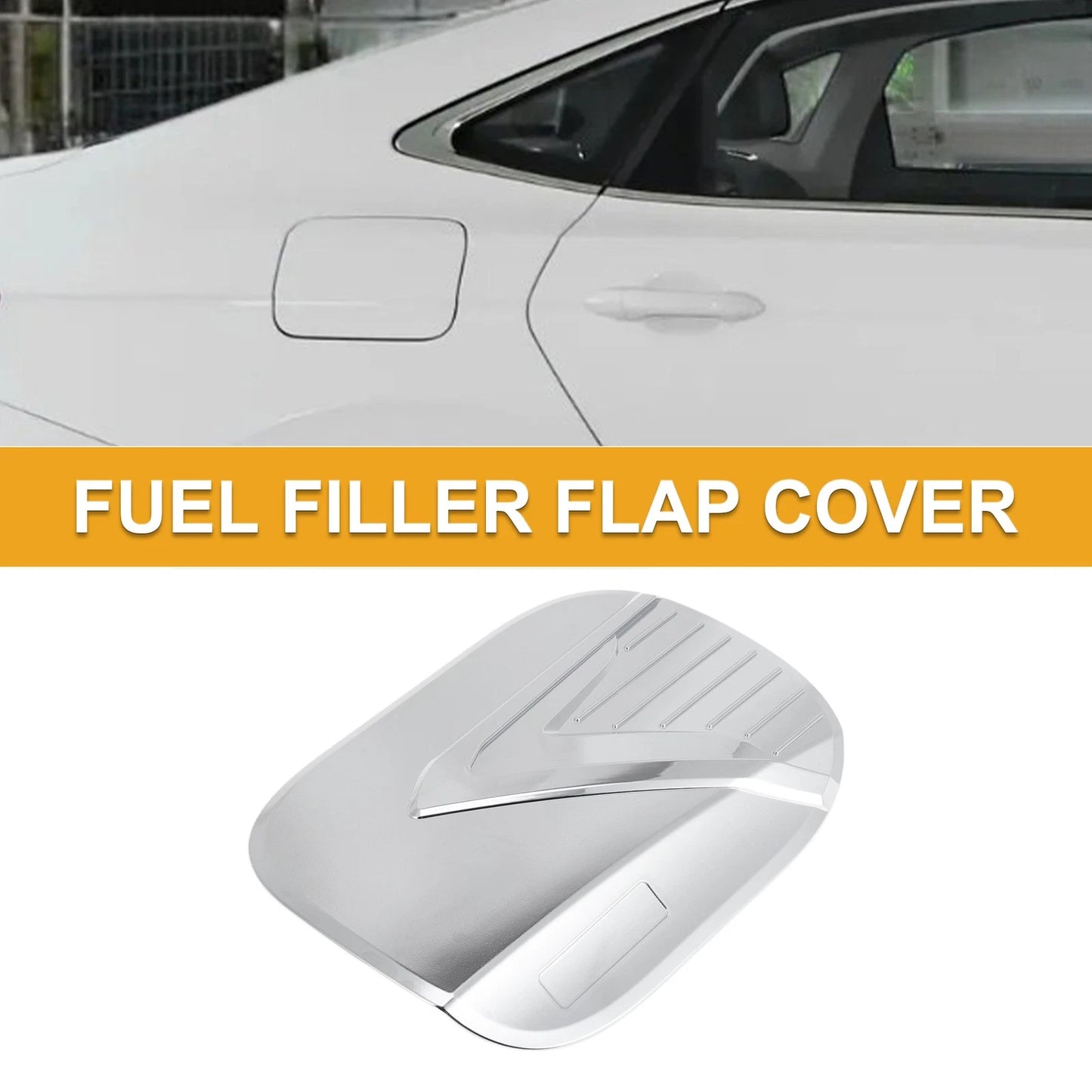 Fuel Tank Door Cap for Hyundai Palisade 2019-2025 Gas Tank Flap Chrome