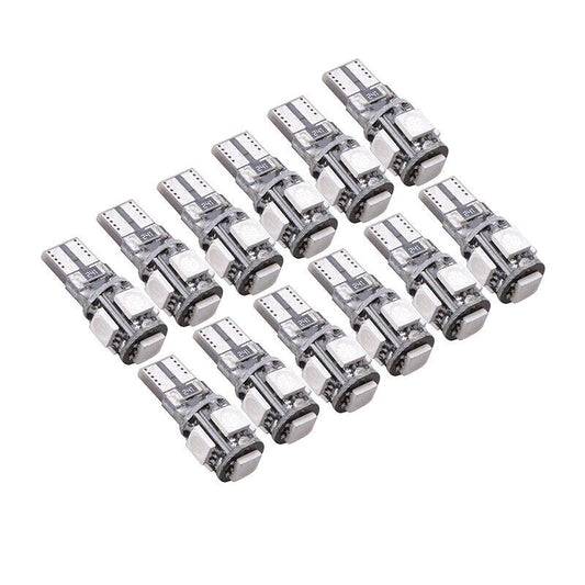12PC T10 Red LED Wedge Light Bulbs for Car (W5W 194 168 2825 158 192)