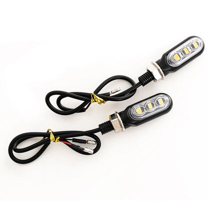 Mini LED Motorcycle Turn Signal Amber Light Blinker Indicator Lamp 2 x  (2015-2023)
