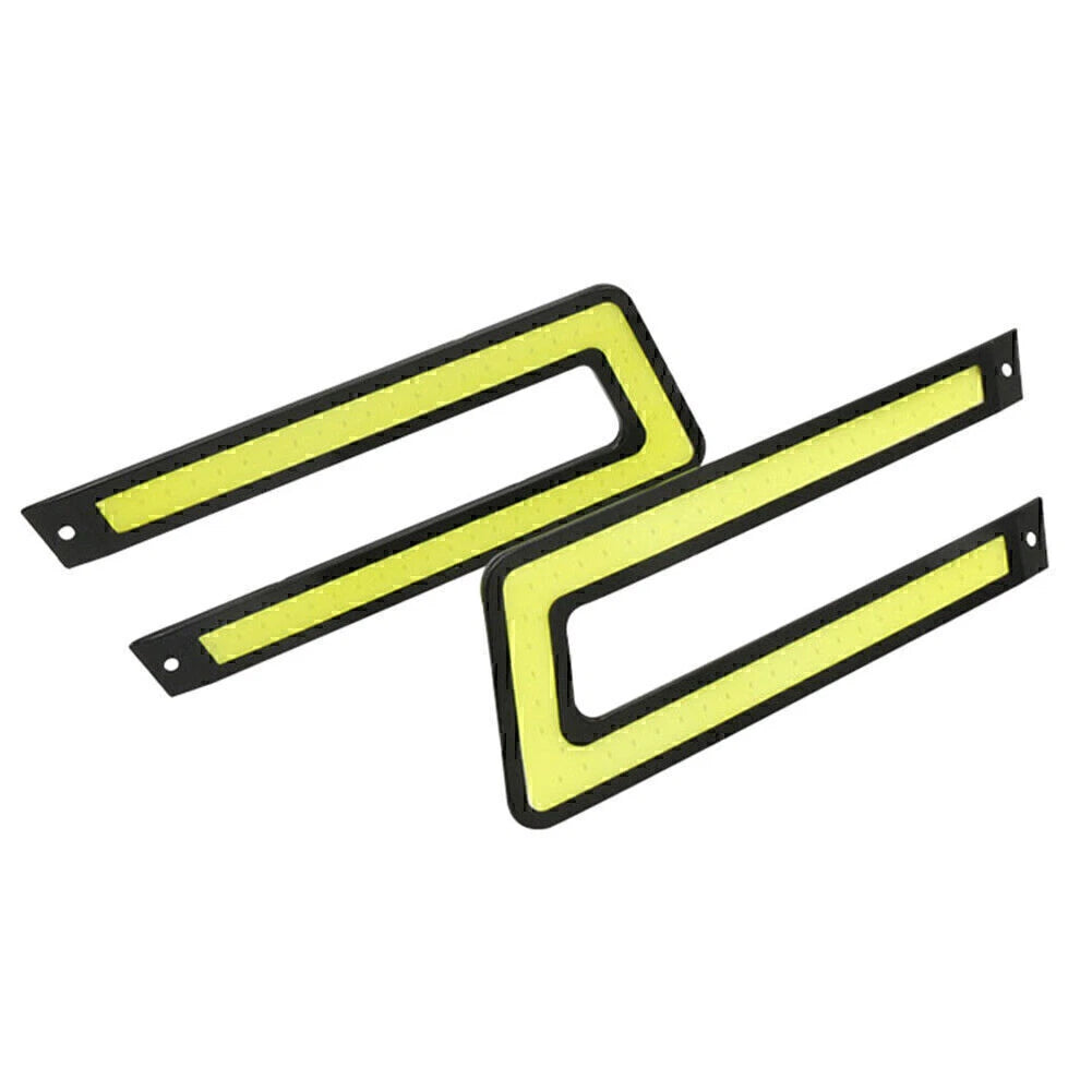 White COB DRL LED Daytime Running Lights for Universal Car Fog Lamp