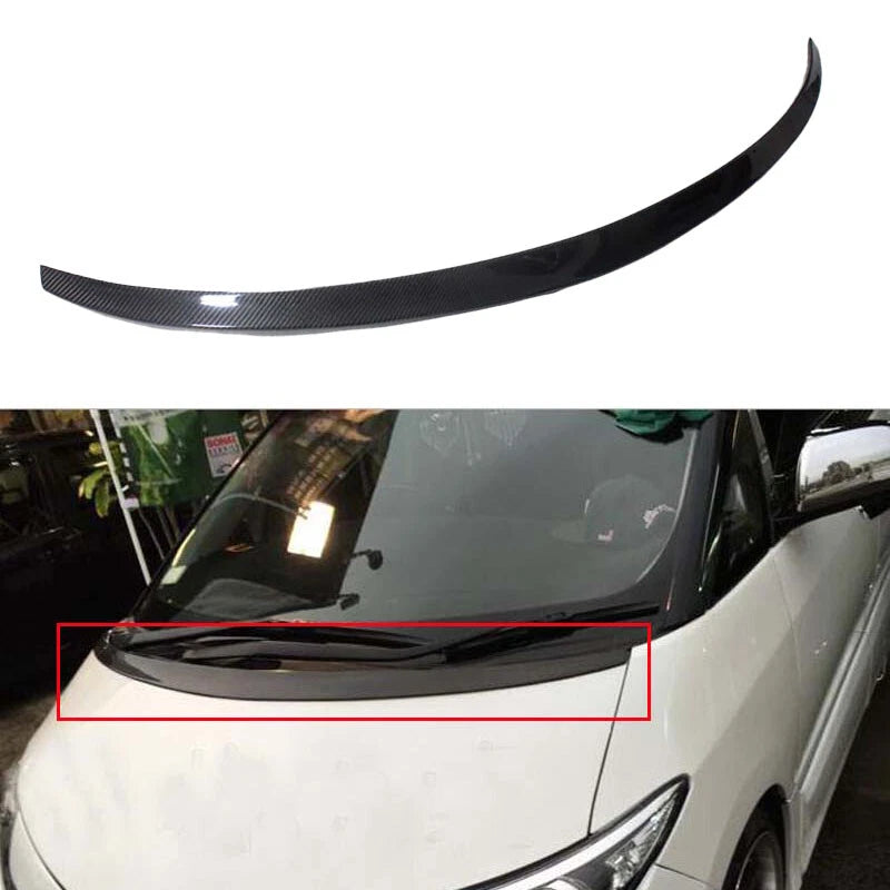 Carbon Fiber Stick on Hood Trim Molding Kit for Toyota Previa 2006-2016