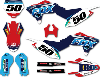 Custom Graphics Kit for Gas Gas MC 50 (2024-2026) - Foxy Style Stickers
