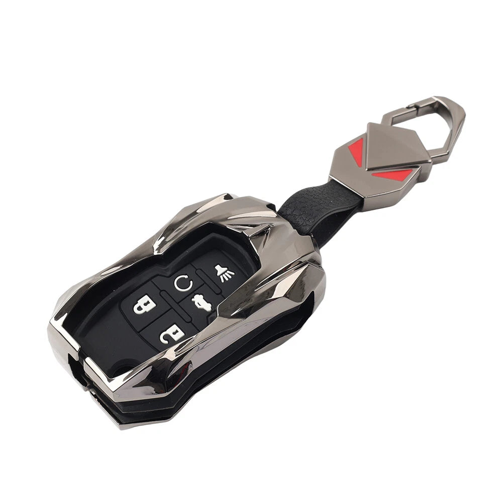 Silver Keyless Entry Remote Fob Cover for Chevrolet Cruze (2011-2016)