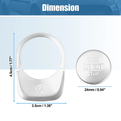 Engine Start Stop Button Cover Trim Sticker Kit for Mercedes Benz (2015-2023)