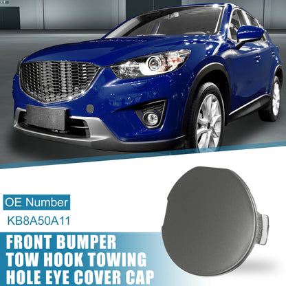 Front Bumper Tow Hook Cover for Mazda CX-5 (2017-2021) Gray