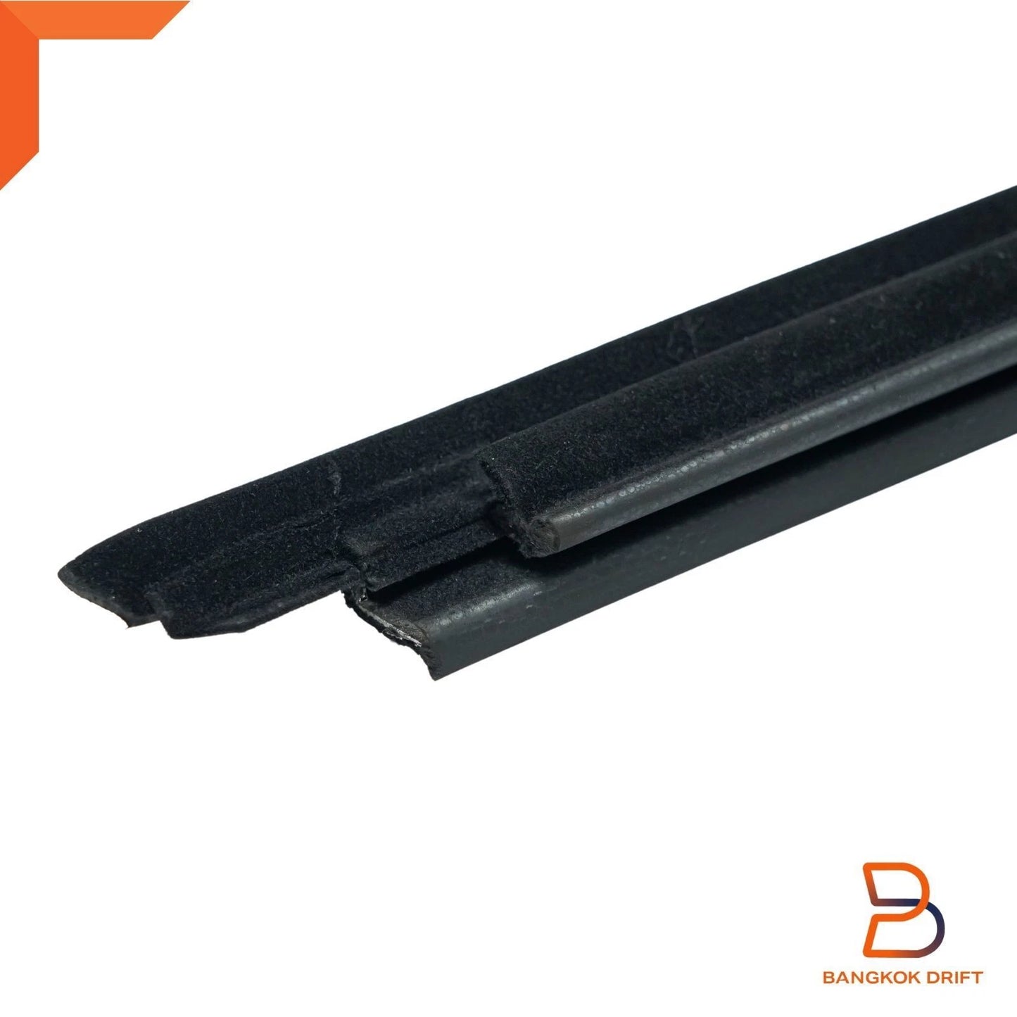 Outer Weatherstrip Front Door Glass Belt Rubber Seal for Nissan Navara D21