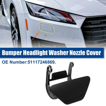 Headlight Washer Spray Nozzle Cover Cap for BMW 5 Series F10 Black