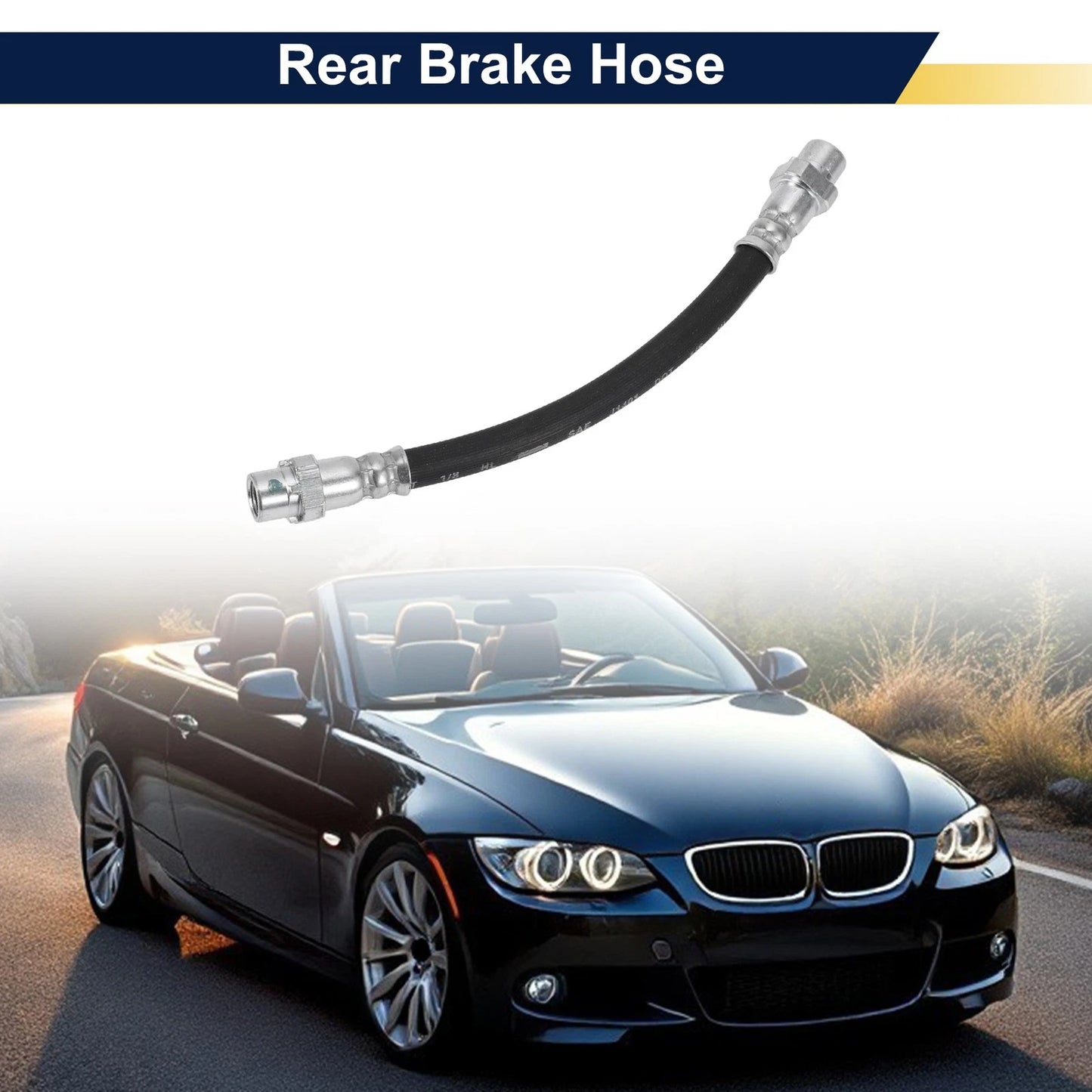 Rear Brake Hose for BMW 3 Convertible E93 320d (2008-2010)