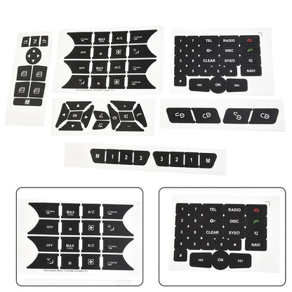 Button Stickers Front Radio Repair Steering Steel for Car