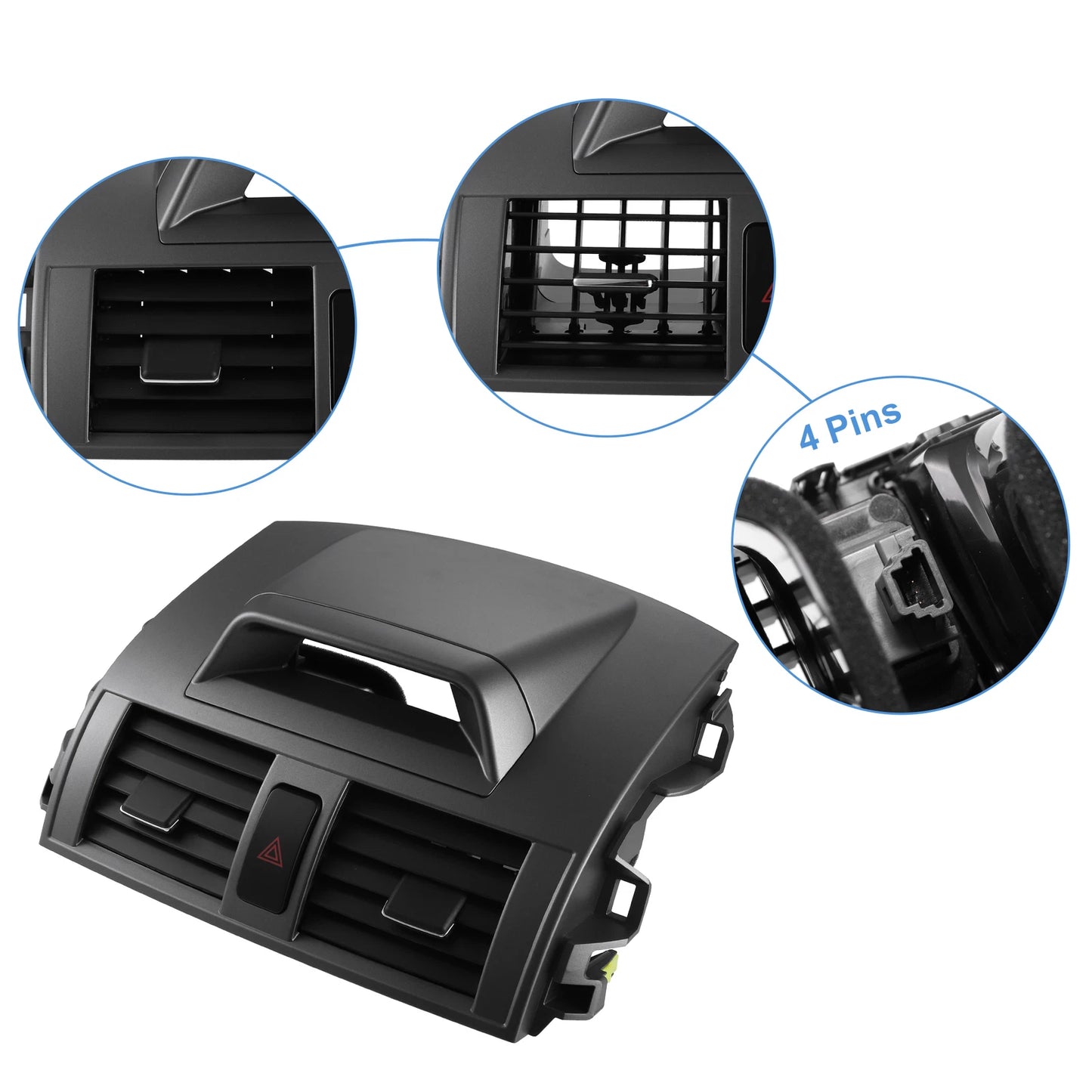 A/C Air Vent Panel for Toyota Corolla (2009-2013) Gray