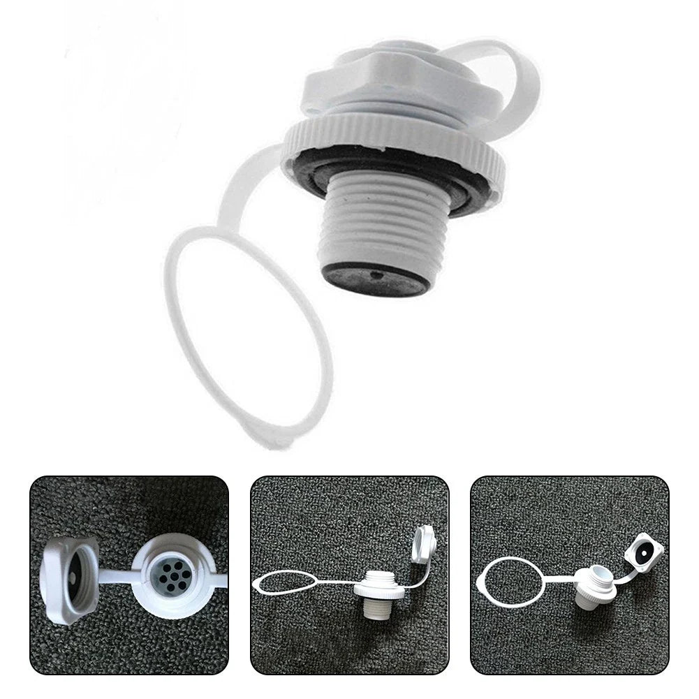 Valve Cap for Rubber Boats, Canoes, Pool Rafts - White 2.2cm Accessory