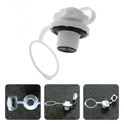 Valve Cap for Rubber Boats, Canoes, Pool Rafts - White 2.2cm Accessory