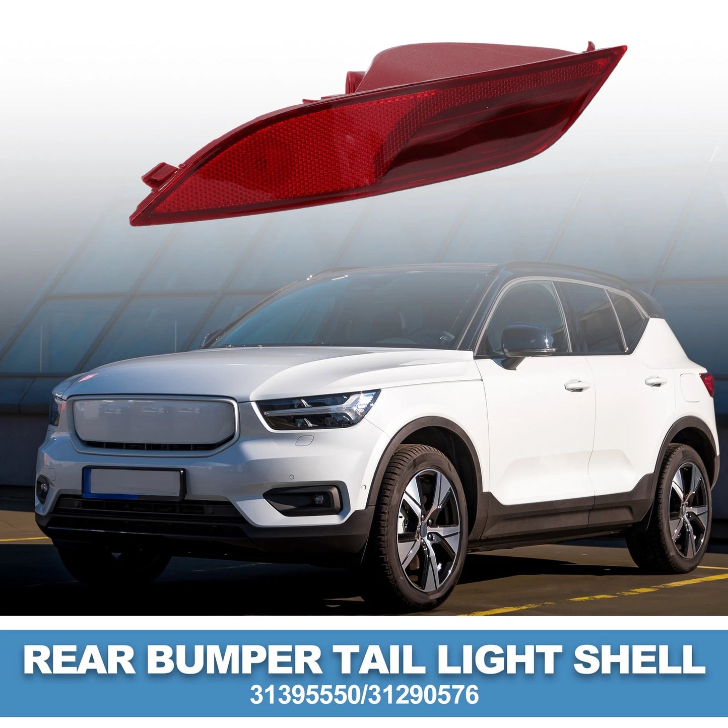Left Rear Bumper Tail Light Shell for Volvo V40 (2013-2019)