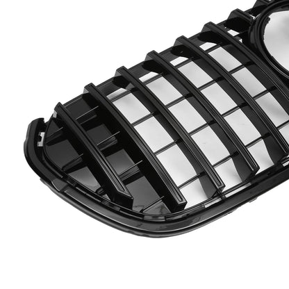Front Upper Bumper Grille for Mercedes-Benz X-Class W470 (2017-2023) Gloss Black