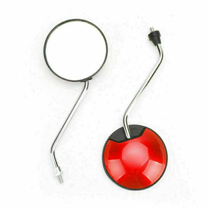 Red Mirror Set for Universal Scooter M8 CW Thread Right & Left