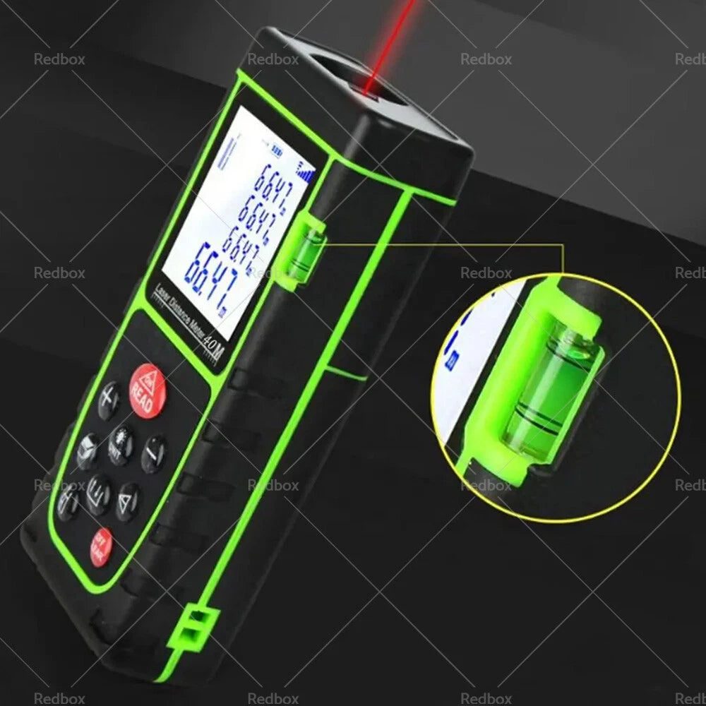 40m Handheld Digital Laser Distance Meter Range Finder Tool