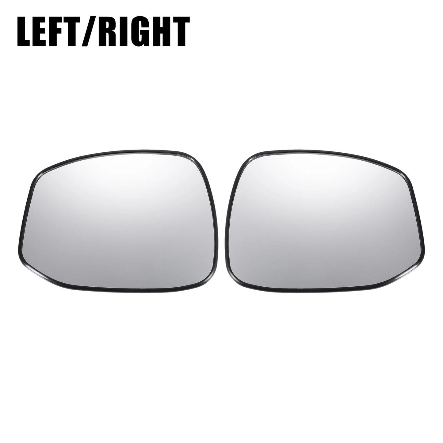 White Mirror Glass Pair w/ Back Non-Heated for Honda Model