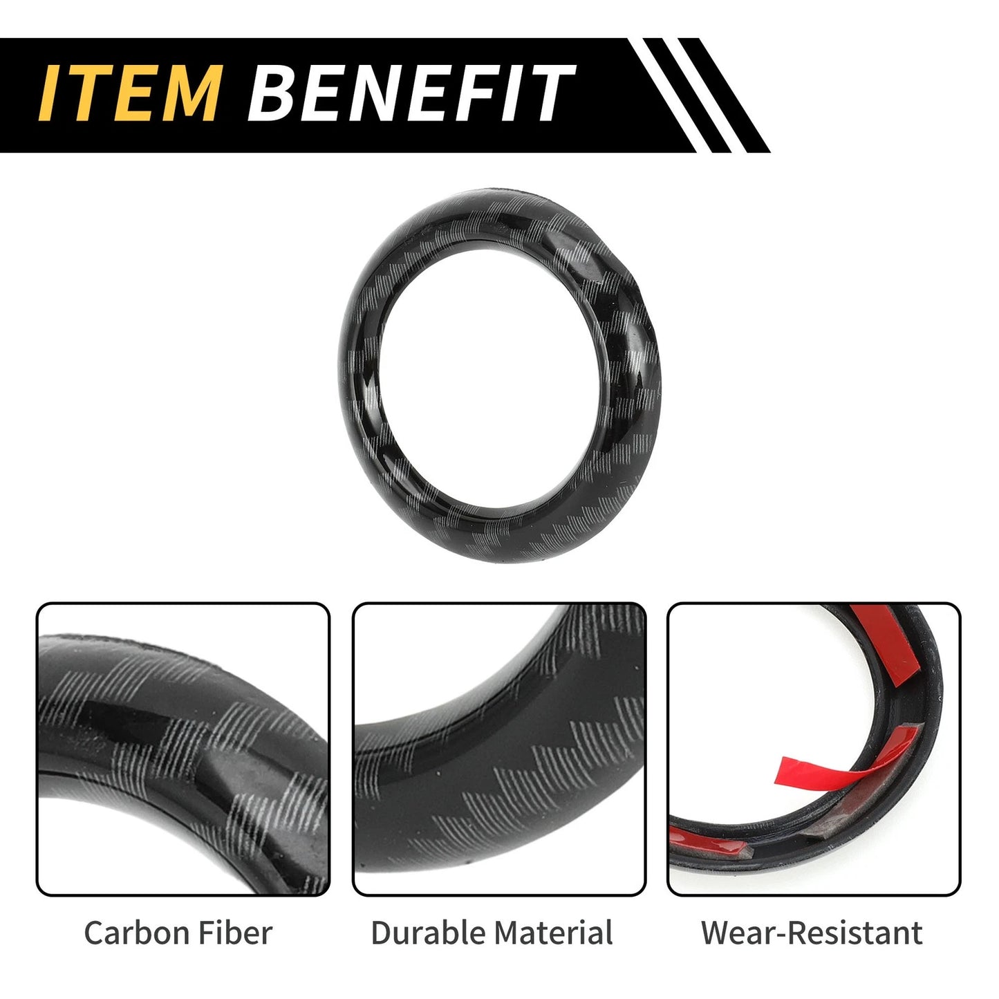 Carbon Fiber Roof Speaker Ring Cover Trim for Ford Maverick (2022-2024)
