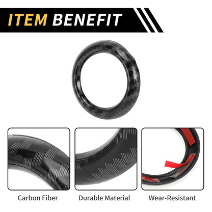 Carbon Fiber Roof Speaker Ring Cover Trim for Ford Maverick (2022-2024)