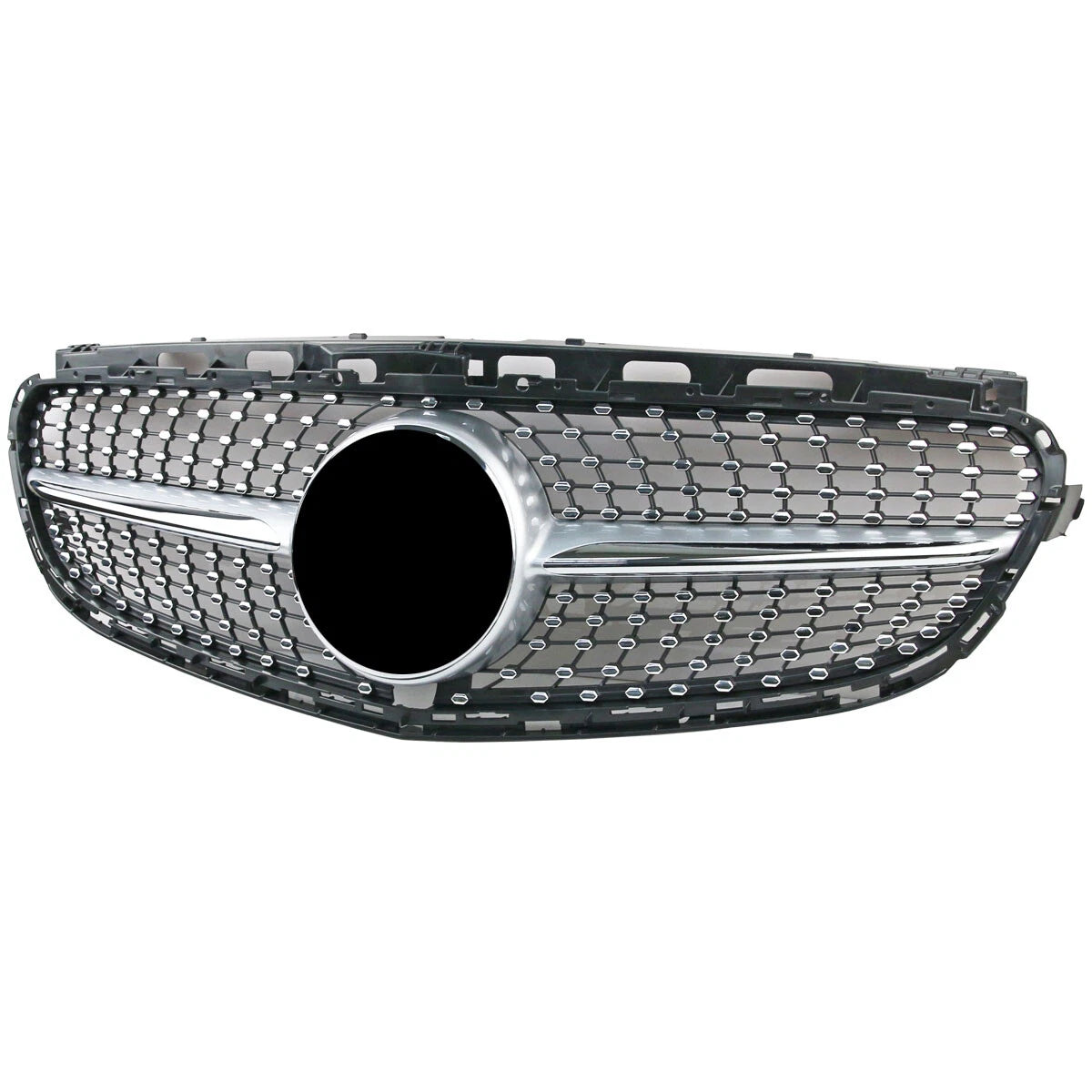 Silver Diamond Grille for Mercedes Benz W212 E-Class E180 E200 E300 (2013-2016)