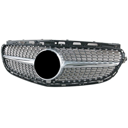 Silver Diamond Grille for Mercedes Benz W212 E-Class E180 E200 E300 (2013-2016)