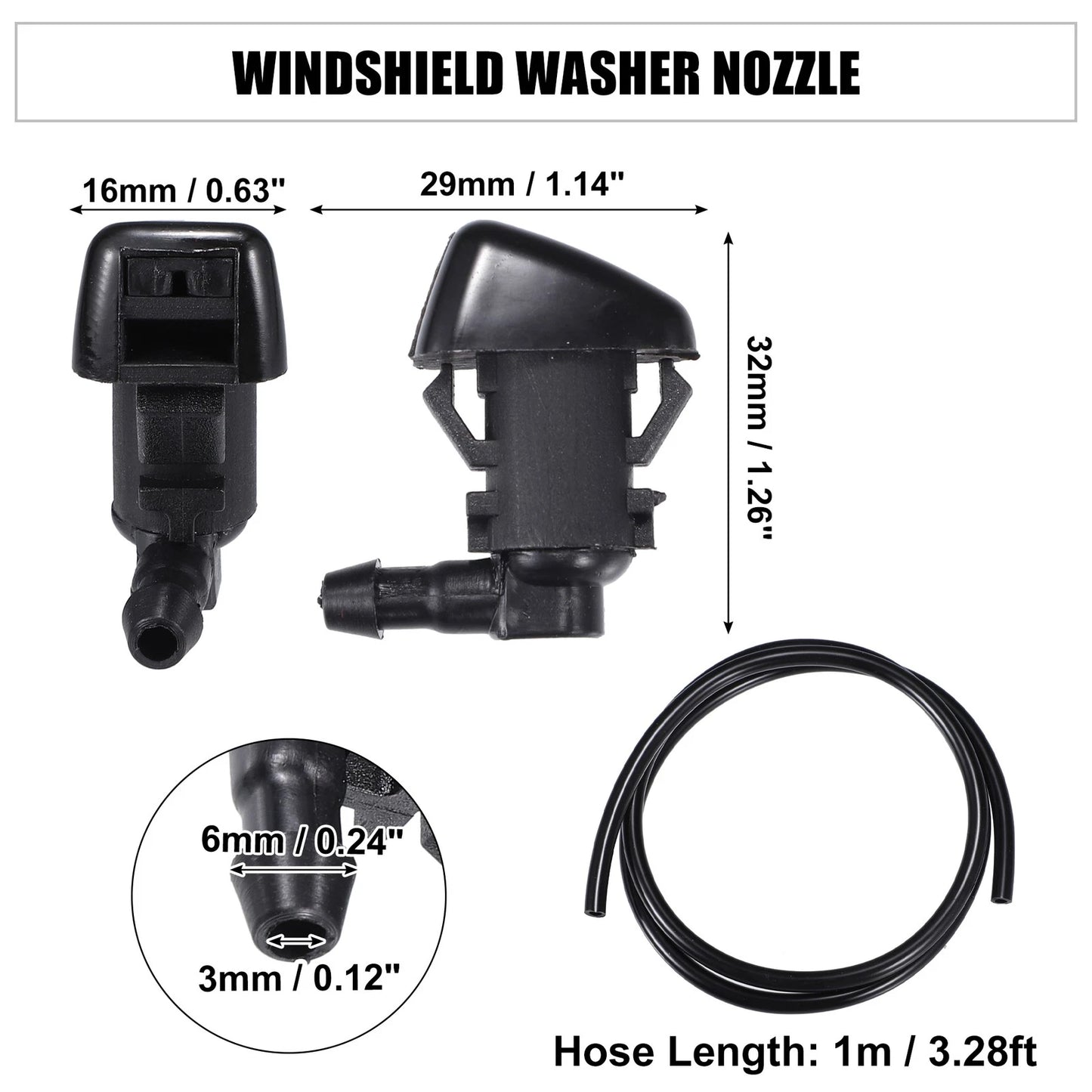 Windshield Washer Nozzle Set for Ford Edge (2012-2014)