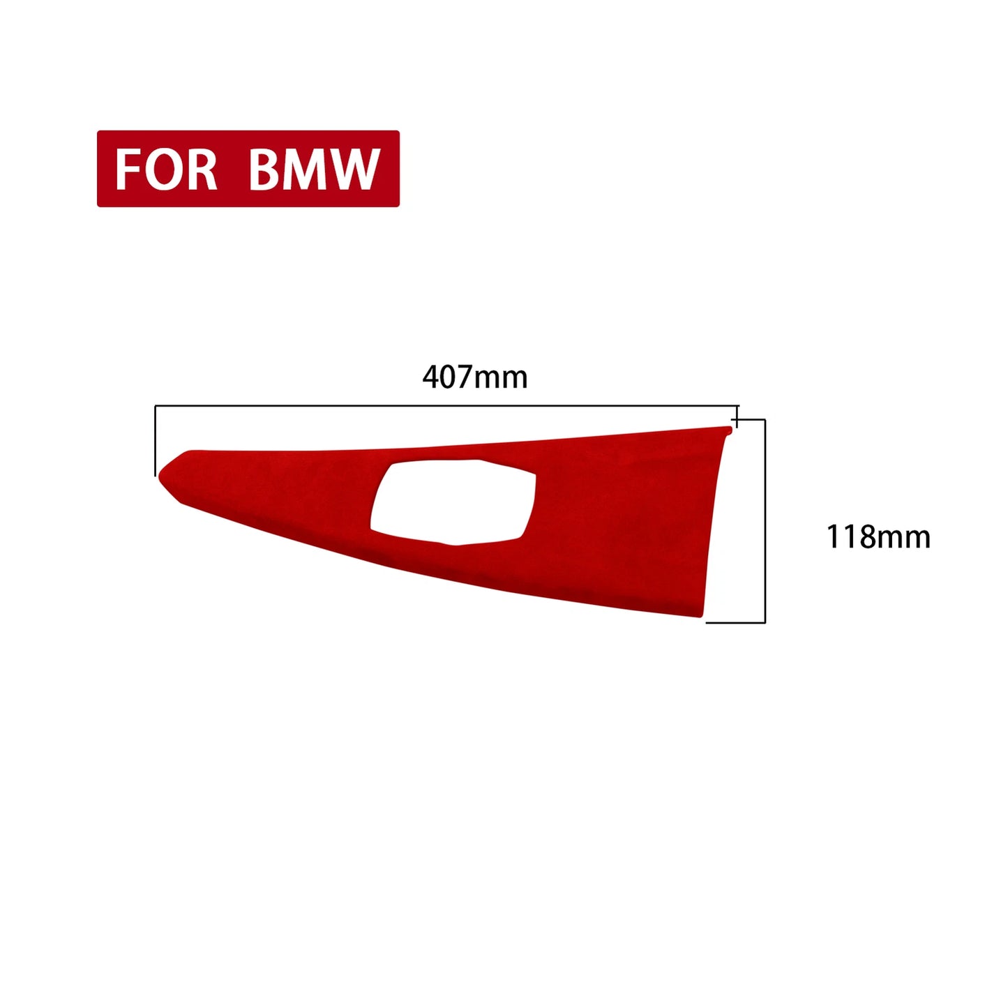 Center Console Panel Cover for BMW 3/4 Series (2013-2019) Red Leather