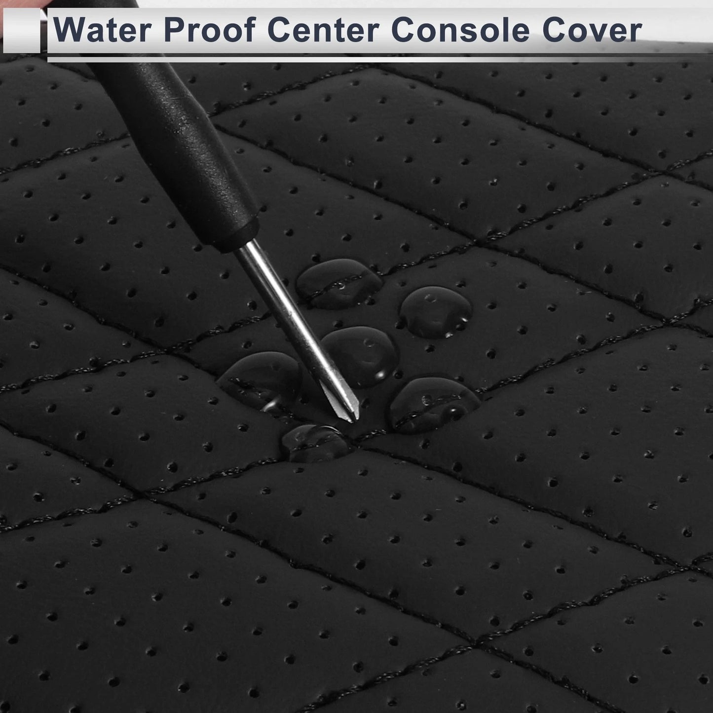Car Center Console Cover for BMW X5 (2014-2018) - Black Storage Bag 1 Pair