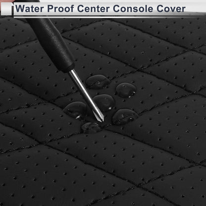 Car Center Console Cover for BMW X5 (2014-2018) - Black Storage Bag 1 Pair