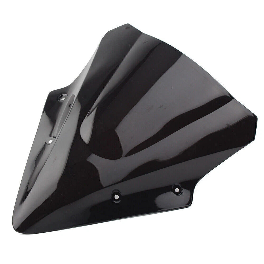Dual Bubble Windscreen for Kawasaki Ninja 650 EX650 ER6F (2017-2019) Black
