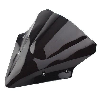 Dual Bubble Windscreen for Kawasaki Ninja 650 EX650 ER6F (2017-2019) Black
