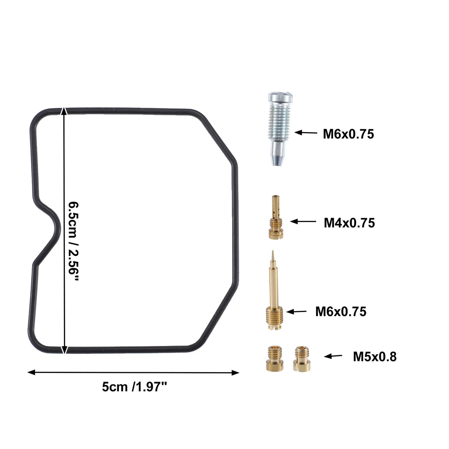 Carburetor Repair Kit for Suzuki Eiger LTF400 LTF400F (2003-2007)