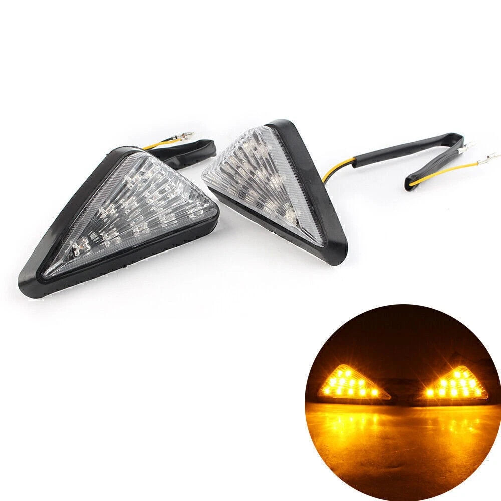 Clear LED Amber Turn Signal Lights for Honda CBR600 F4i CBR600RR 929RR